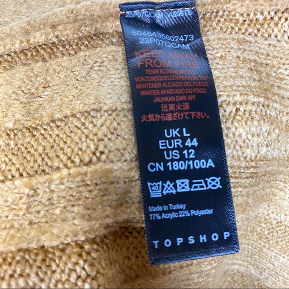 ✅Topshop Long Midi Open Cardigan Sweater Camel 12 - Picture 12 of 12